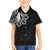 Philippines Tribal Family Matching Summer Maxi Dress and Hawaiian Shirt King Lapu Lapu Black Version