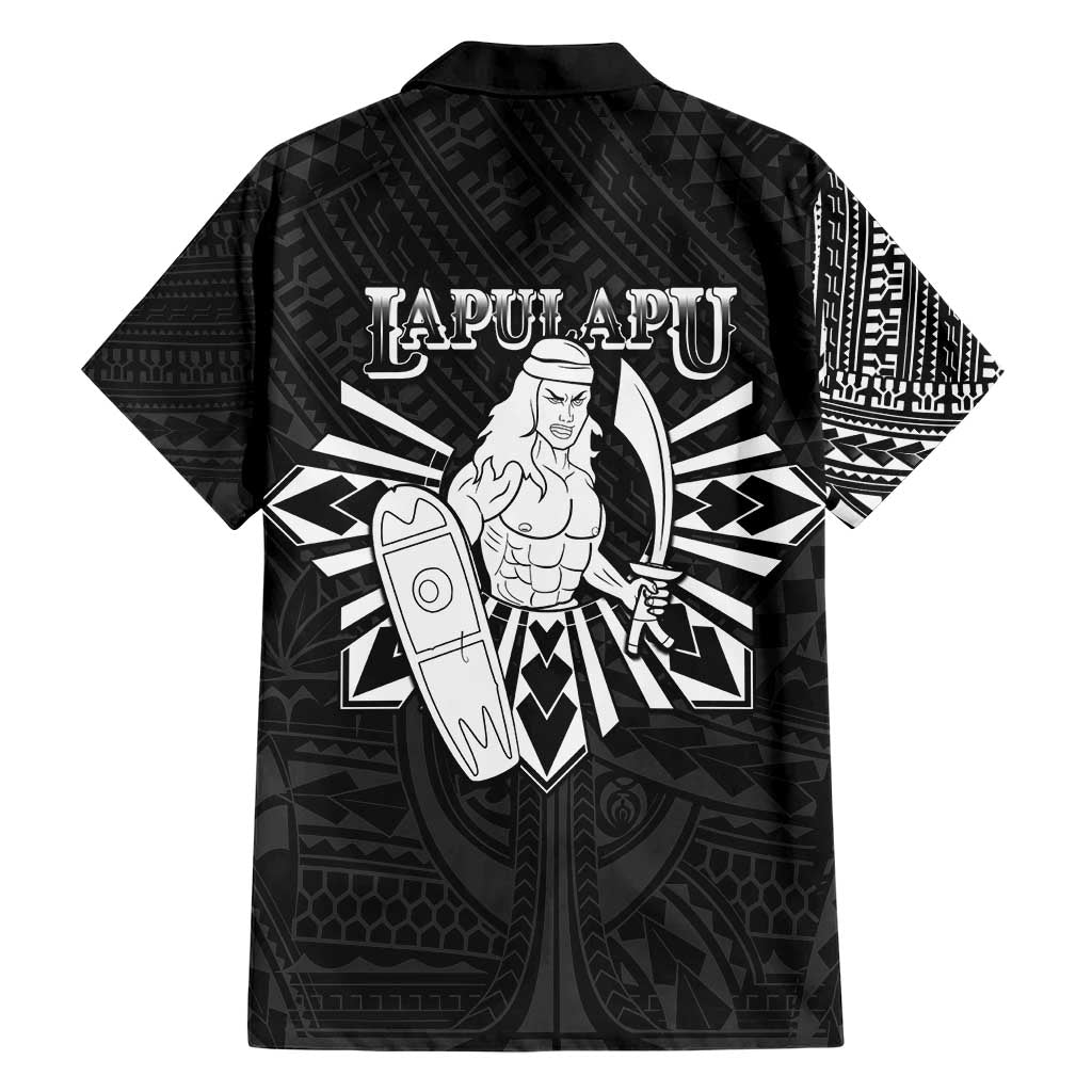 Philippines Tribal Hawaiian Shirt King Lapu Lapu Black Version