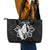 Philippines Tribal Leather Tote Bag King Lapu Lapu Black Version