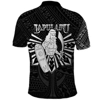 Philippines Tribal Polo Shirt King Lapu Lapu Black Version
