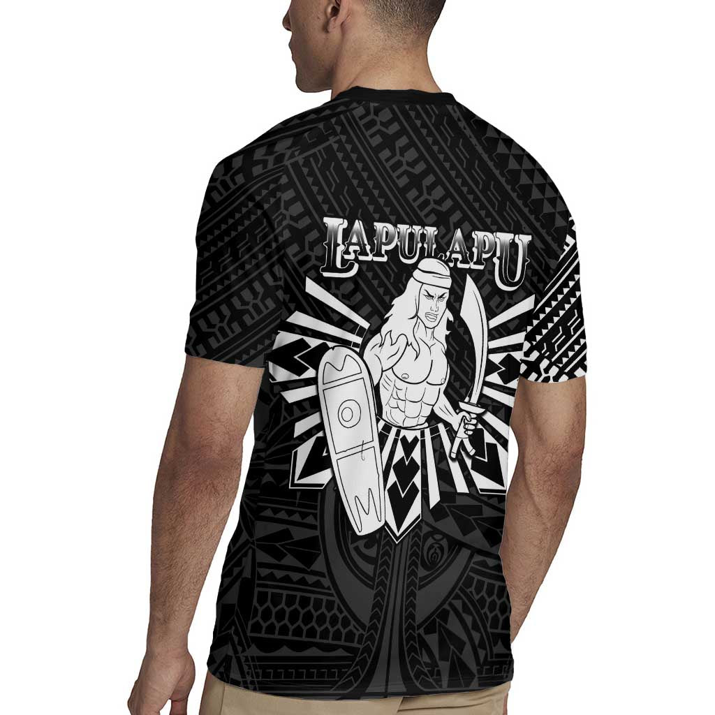 Philippines Tribal Rugby Jersey King Lapu Lapu Black Version