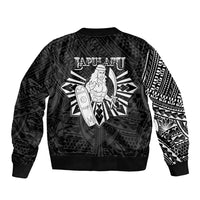 Philippines Tribal Sleeve Zip Bomber Jacket King Lapu Lapu Black Version LT05 - Polynesian Pride