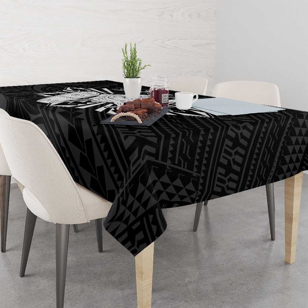 Philippines Tribal Tablecloth King Lapu Lapu Black Version LT05 - Polynesian Pride