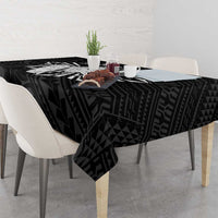 Philippines Tribal Tablecloth King Lapu Lapu Black Version LT05 - Polynesian Pride