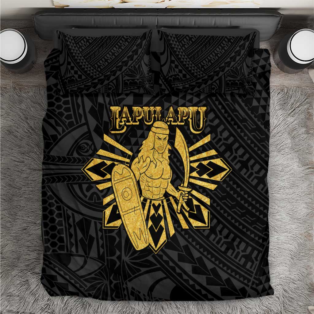 Philippines Tribal Bedding Set King Lapu Lapu Gold Version LT05 Gold - Polynesian Pride