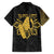 Philippines Tribal Family Matching Long Sleeve Bodycon Dress and Hawaiian Shirt King Lapu Lapu Gold Version