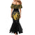 Philippines Tribal Family Matching Mermaid Dress and Hawaiian Shirt King Lapu Lapu Gold Version