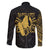 Philippines Tribal Family Matching Puletasi and Hawaiian Shirt King Lapu Lapu Gold Version