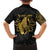 Philippines Tribal Family Matching Summer Maxi Dress and Hawaiian Shirt King Lapu Lapu Gold Version