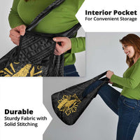 Philippines Tribal Grocery Bag King Lapu Lapu Gold Version