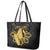 Philippines Tribal Leather Tote Bag King Lapu Lapu Gold Version
