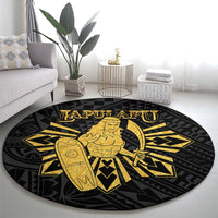 Philippines Tribal Round Carpet King Lapu Lapu Gold Version LT05 - Polynesian Pride