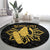 Philippines Tribal Round Carpet King Lapu Lapu Gold Version