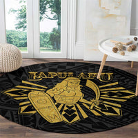 Philippines Tribal Round Carpet King Lapu Lapu Gold Version LT05 - Polynesian Pride
