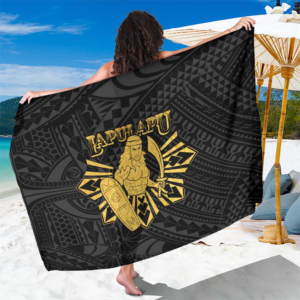 Philippines Tribal Sarong King Lapu Lapu Gold Version LT05 One Size 44 x 66 inches Gold - Polynesian Pride