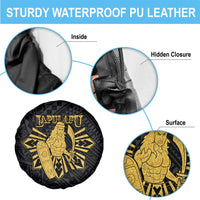 Philippines Tribal Spare Tire Cover King Lapu Lapu Gold Version LT05 - Polynesian Pride