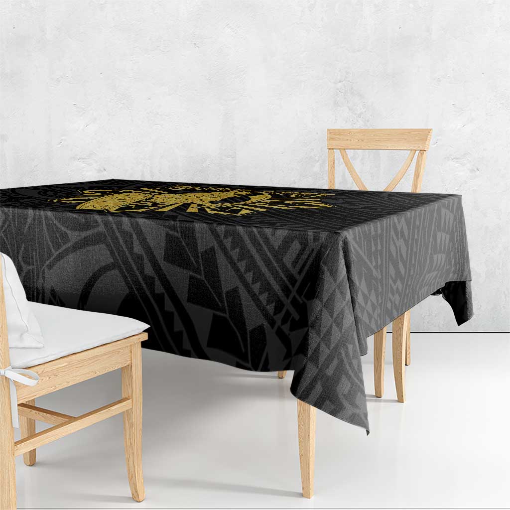 Philippines Tribal Tablecloth King Lapu Lapu Gold Version LT05 - Polynesian Pride