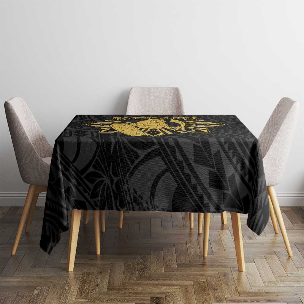 Philippines Tribal Tablecloth King Lapu Lapu Gold Version LT05 - Polynesian Pride