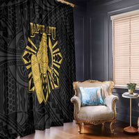 Philippines Tribal Window Curtain King Lapu Lapu Gold Version