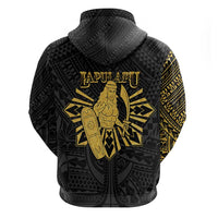 Philippines Tribal Zip Hoodie King Lapu Lapu Gold Version LT05 - Polynesian Pride