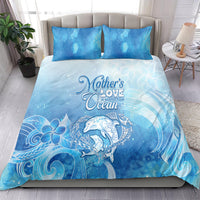 Mother's Love Is Deeper Than Ocean Bedding Set Polynesian Style