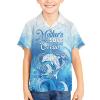 Mother's Love Is Deeper Than Ocean Kid Hawaiian Shirt Polynesian Style LT05 Kid Blue - Polynesian Pride