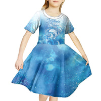 Mother's Love Is Deeper Than Ocean Kid Short Sleeve Dress Polynesian Style LT05 - Polynesian Pride