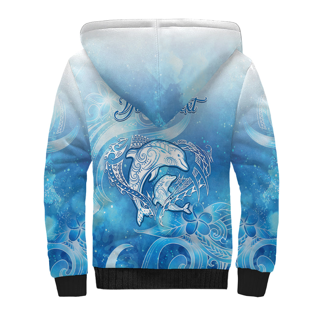 Mother's Love Is Deeper Than Ocean Sherpa Hoodie Polynesian Style