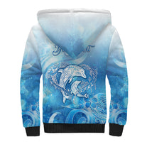 Mother's Love Is Deeper Than Ocean Sherpa Hoodie Polynesian Style