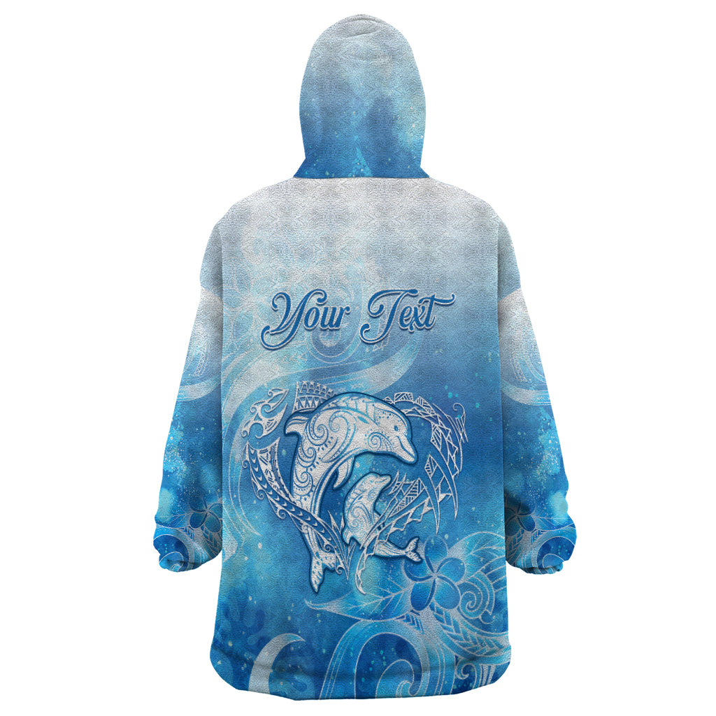 Mother's Love Is Deeper Than Ocean Wearable Blanket Hoodie Polynesian Style