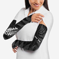 Personalised New Zealand Chur Bro Arm Sleeves Maori Koru With Silver Fern LT05 - Polynesian Pride
