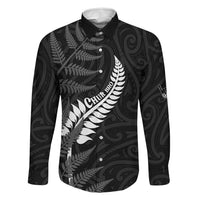 Personalised New Zealand Chur Bro Family Matching Off Shoulder Short Dress and Hawaiian Shirt Maori Koru With Silver Fern