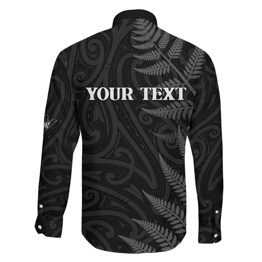 Personalised New Zealand Chur Bro Family Matching Off Shoulder Short Dress and Hawaiian Shirt Maori Koru With Silver Fern