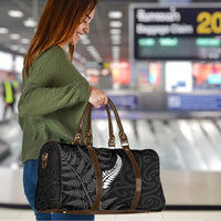 New Zealand Chur Bro Travel Bag Maori Koru With Silver Fern LT05 - Polynesian Pride