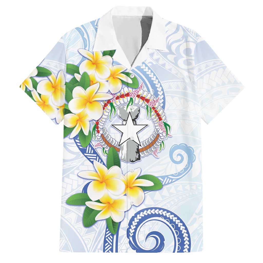 Northern Mariana Islands Chamorro Family Matching Off Shoulder Maxi Dress and Hawaiian Shirt Plumeria Curves Style White Version