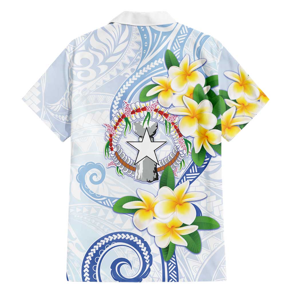 Northern Mariana Islands Chamorro Family Matching Summer Maxi Dress and Hawaiian Shirt Plumeria Curves Style White Version