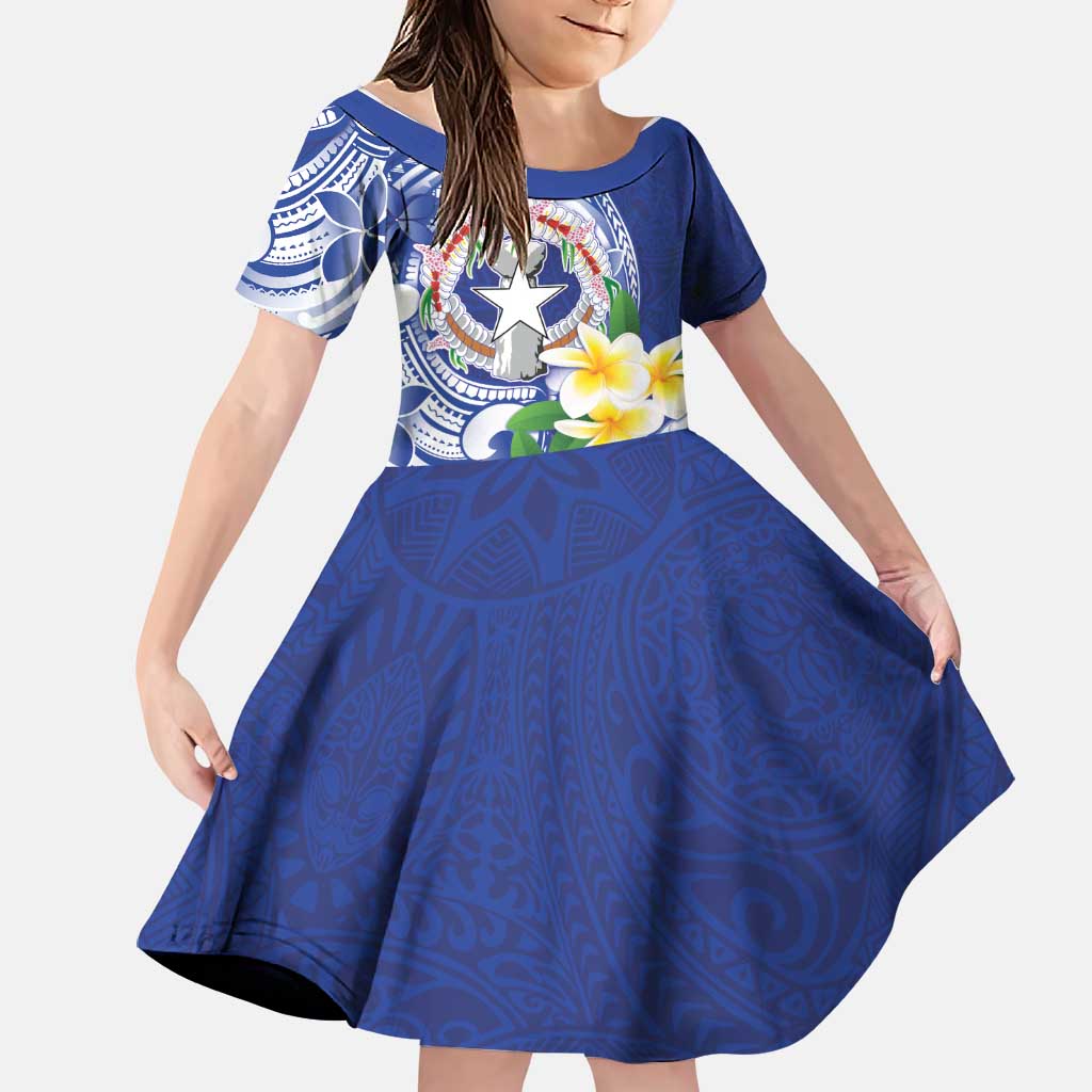 Northern Mariana Islands Family Matching Off Shoulder Maxi Dress and Hawaiian Shirt Polynesian Pattern With Frangipani