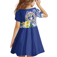 Northern Mariana Islands Family Matching Off Shoulder Maxi Dress and Hawaiian Shirt Polynesian Pattern With Frangipani