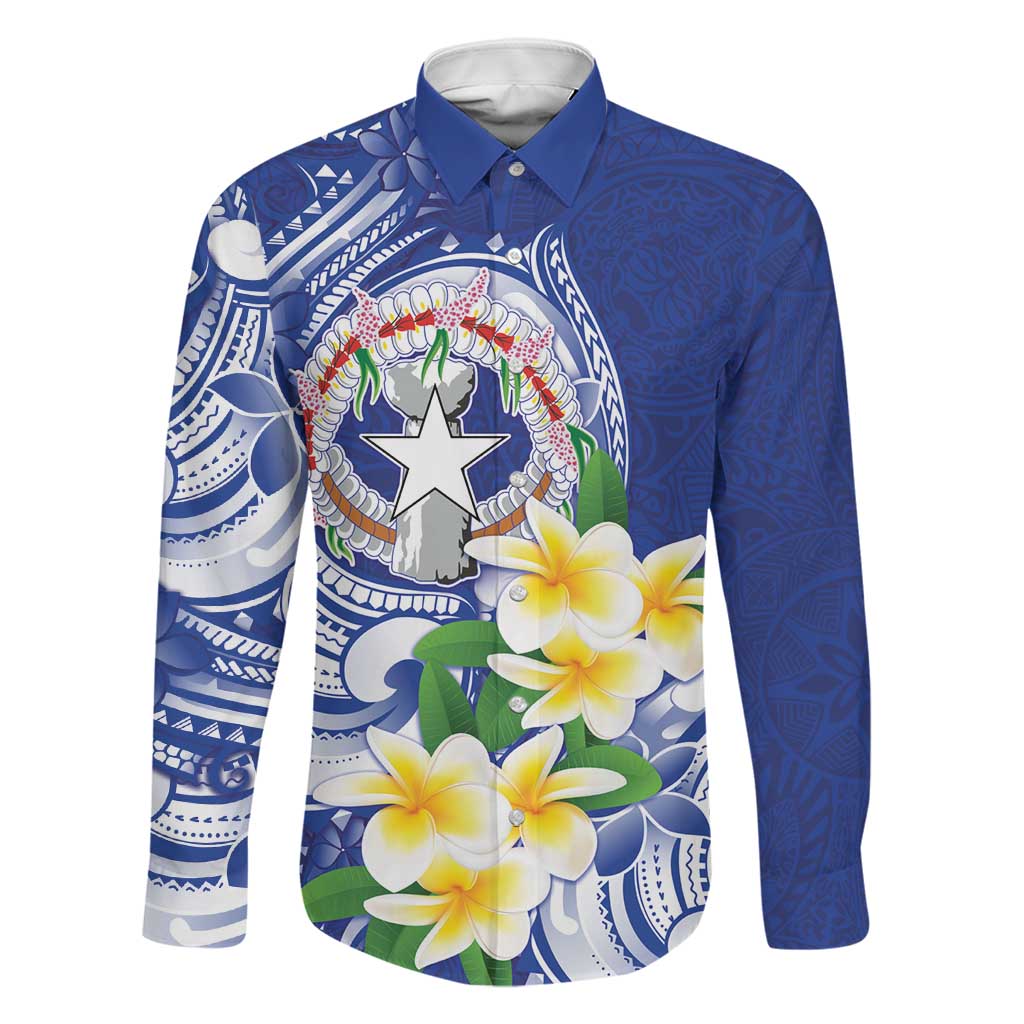 Northern Mariana Islands Family Matching Off Shoulder Maxi Dress and Hawaiian Shirt Polynesian Pattern With Frangipani