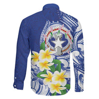 Northern Mariana Islands Family Matching Off Shoulder Maxi Dress and Hawaiian Shirt Polynesian Pattern With Frangipani