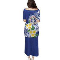 Northern Mariana Islands Family Matching Puletasi and Hawaiian Shirt Polynesian Pattern With Frangipani LT05 - Polynesian Pride