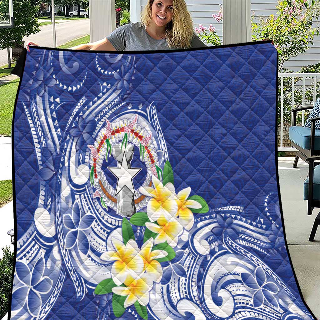 Northern Mariana Islands Quilt Polynesian Pattern With Frangipani