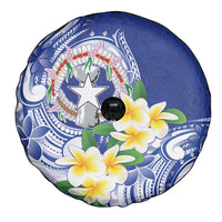Northern Mariana Islands Spare Tire Cover Polynesian Pattern With Frangipani LT05 - Polynesian Pride