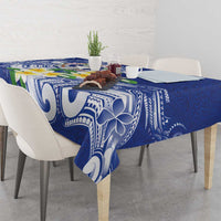Northern Mariana Islands Tablecloth Polynesian Pattern With Frangipani LT05 - Polynesian Pride