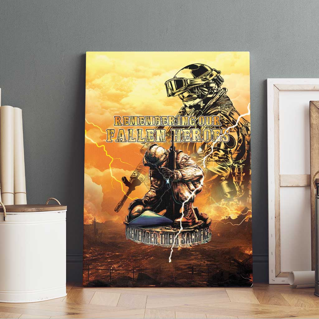 Hawaii Memorial Day Canvas Wall Art Remember Their Sacrifice