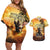 Hawaii Memorial Day Couples Matching Off Shoulder Short Dress and Hawaiian Shirt Remember Their Sacrifice