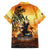 Hawaii Memorial Day Family Matching Off Shoulder Short Dress and Hawaiian Shirt Remember Their Sacrifice