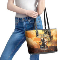 Hawaii Memorial Day Leather Tote Bag Remember Their Sacrifice