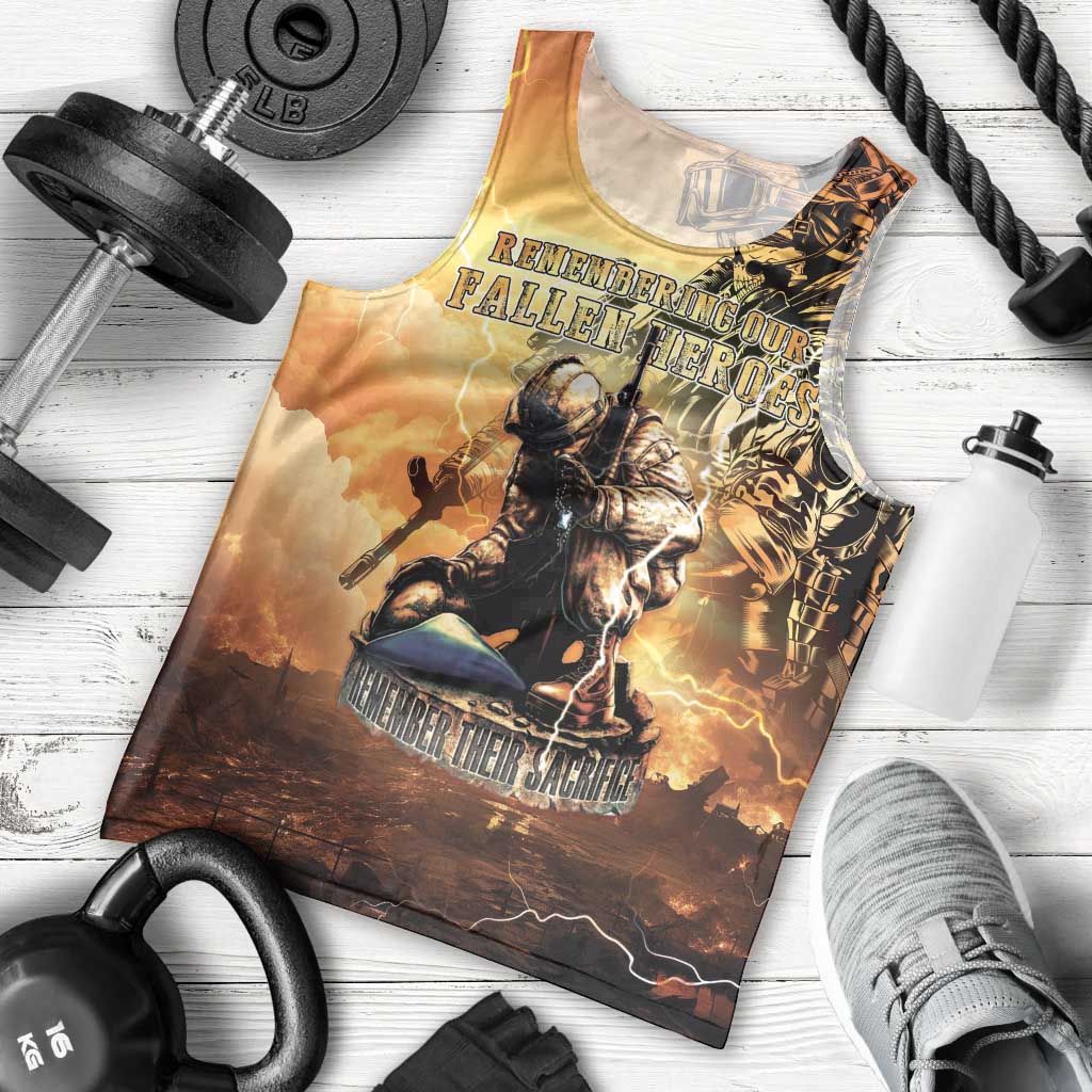 Hawaii Memorial Day Men Tank Top Remember Their Sacrifice