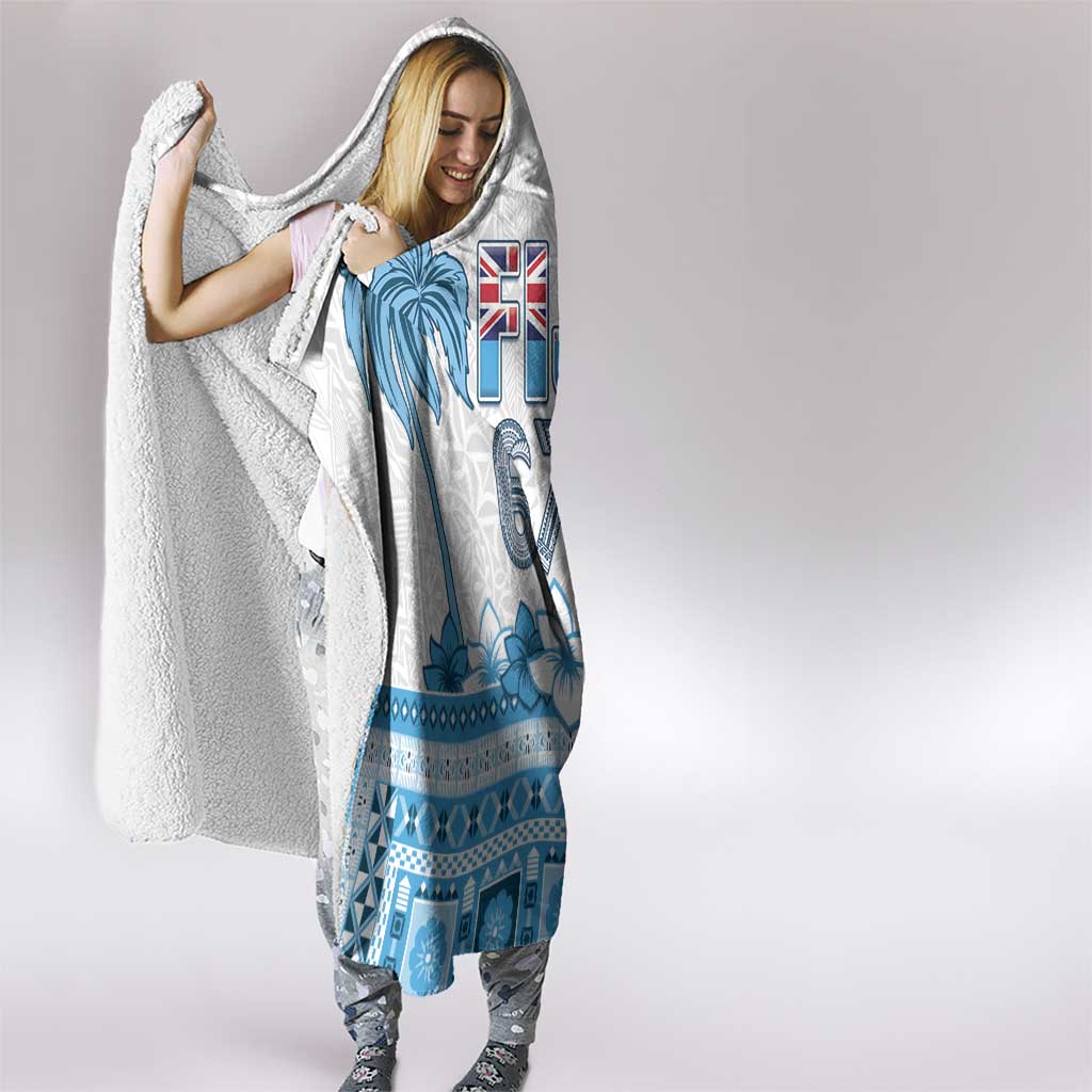 Fiji 679 Constitution Day Hooded Blanket Fijian Tapa Pattern